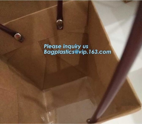 kraftpapier-document lamineerde bloemdocument verpakkende boodschappentas, Inpakkend Kleurrijke Waterdichte Kraftpapier-Document de Bloemzak van de Giftdrager