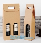 Aangepaste promotiedocument Wijnzak/de Zak van de Giftwijn voor Wijn, Carry Packaging Custom Print Paper-de Zakken van de Wijngift met Hand