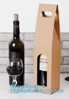 Aangepaste promotiedocument Wijnzak/de Zak van de Giftwijn voor Wijn, Carry Packaging Custom Print Paper-de Zakken van de Wijngift met Hand