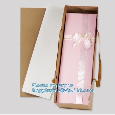 In het groot Duurzame Kleurrijke Douane Gedrukte het Document van de Cake Verpakkende Gift Zak met Bloem, Tote Carrier Gift Bags-bagease pac