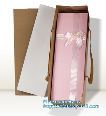 In het groot Duurzame Kleurrijke Douane Gedrukte het Document van de Cake Verpakkende Gift Zak met Bloem, Tote Carrier Gift Bags-bagease pac