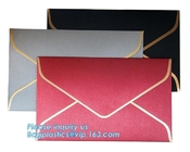Het Document van douanelogo private label brown kraft Envelop, Naar maat gemaakte Eigen Logo Design Red Kraft Paper-Brievenenvelop Bagease