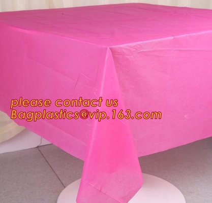 Kleurrijke Plastic van de de Decoratielevering van het Tafelkleedhuwelijk van de de Partijlijst Dekking 10 kleurt om te kiezen, de Pa van de Lijstdekking waterdicht maken