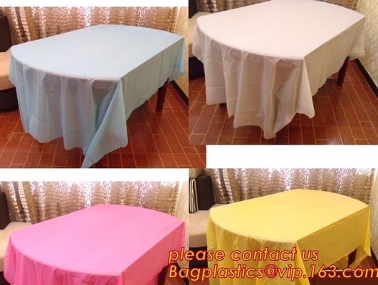 Kleurrijke Plastic van de de Decoratielevering van het Tafelkleedhuwelijk van de de Partijlijst Dekking 10 kleurt om te kiezen, de Pa van de Lijstdekking waterdicht maken