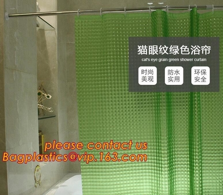 Het de DOUCHEgordijn van de ZEVEN KLEURENpunt, vormt mooie bloem die het intrekbare gordijn van de badkamersdouche, de Vervaardiging van China drukken