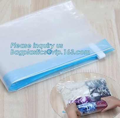 de vacuümzakken van de dekbedverpakking, de vlakke vacuümzakken van de verbindings ruimtespaarder, zak van de compressie de caky vacuümreis, bagplastics, bagease