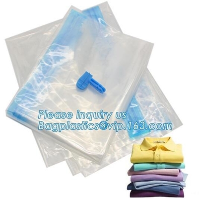 de vacuümzakken van de dekbedverpakking, de vlakke vacuümzakken van de verbindings ruimtespaarder, zak van de compressie de caky vacuümreis, bagplastics, bagease
