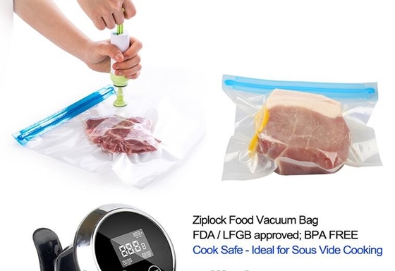 Vacuümzak verpakkende snack/plastic van de het voedselrang van China van de voedselrang de opslaghitte - verzegel de plastic verpakkende zak van de voedsel vacuümverbinding