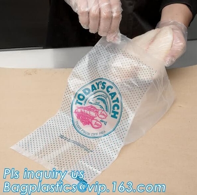 De Leveranciersldpe van China zeer Sterke Plastic Ijszak met Drawstring, lekvrije ijs koelere zak, op zwaar werk berekende plastic ijszak w