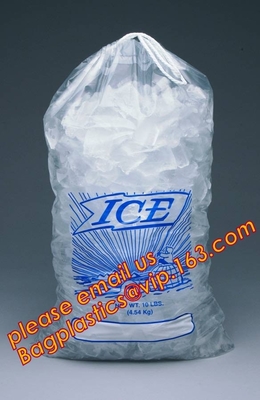 Hoog - LDPE van de kwaliteits verpakkende zak ijsblokje plastic zak, Fabrikanten plastic beschikbare drawstring zak voor opslagijs c