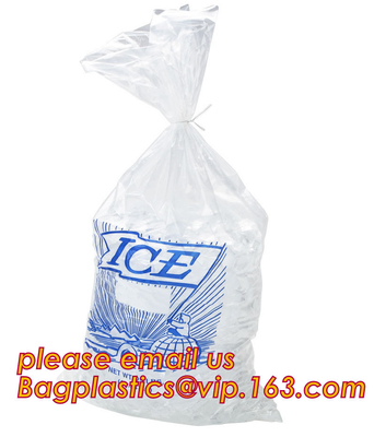 Hoog - LDPE van de kwaliteits verpakkende zak ijsblokje plastic zak, Fabrikanten plastic beschikbare drawstring zak voor opslagijs c