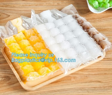 Het beschikbare Ijsblokje Tray Mold Water Injection Cocktail maakt Ijszak, zelfdichtend plastic beschikbaar wijnbier koeler F