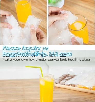 Het beschikbare Ijsblokje Tray Mold Water Injection Cocktail maakt Ijszak, zelfdichtend plastic beschikbaar wijnbier koeler F