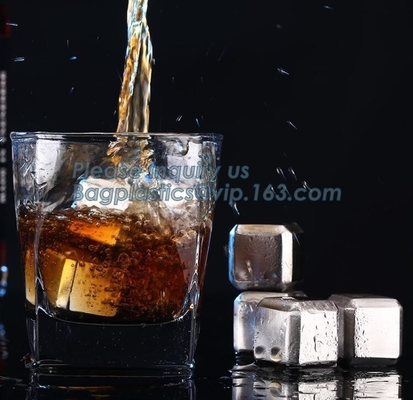 van de de stenen vrije steekproef van de roestvrij staalwhisky opnieuw te gebruiken het metaalijsblokjes, Roestvrij staalwhisky het Koelen Rotsenijsblokje Whis