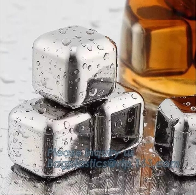 hete van de het metaalwhisky van het verkoop magische roestvrije staal de steenbuizen voor dranken, voedselrang het koelen gel dat ijsblokjewhisky bevriest