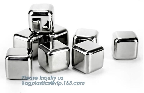 4pcs/set plastic doosijsblokje het koelen steenreeks, van het het Roestvrije staalijsblokje van FDA LFGB van de de Whiskysteen de bartoebehoren, bageas