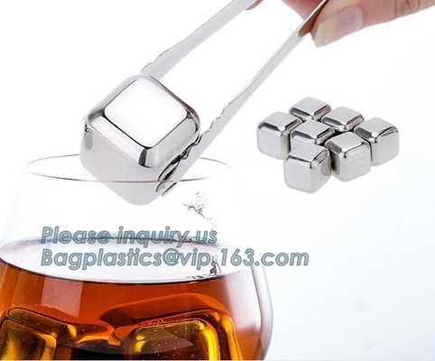 De Stenen van het whiskyijs drinkt Koelere goedkoopste Kubussenijsblokjes, de Whiskysteen van laserlogo ice cubes wisky stones voor Amazonië, pa