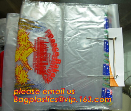 De douane drukte Duidelijke Plastic de Verpakkings van broodzakken van Wicket/de bakkerijbrood wicket plastic B van het Voedsel Plastic Brood wicket Bags/PE