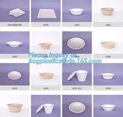 Het beschikbare biologisch afbreekbare suikerriet bagassse vormt, 2,5 oz 4oz 6.5oz 8oz 12 oz van de het Suikerrietbagasse van 16oz 20oz 22oz 32oz het Document C tot een kom