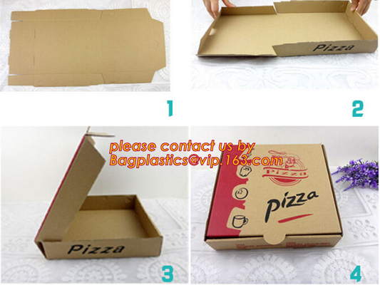 Aangepast PIZZAvakje, Juwelenvakje Verpakking voor voedsel het Document van Verpakkingskartons het Vakje van de zakgift, Fabrikant Custom Printed Pi