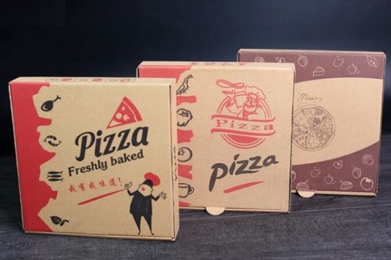 het douanekarton doos van de 12 duim de opnieuw te gebruiken bevroren pizza, de Goedkope druk van de Douanecompensatie plooide in het groot bagease van de pizzadoos