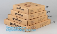 De Verpakkingsdocument van de douanepizza Vakje Golf met Verschillende Grootte, Kringloopdocument Eenvoudig de Lunchvakje van het Pizzapakket