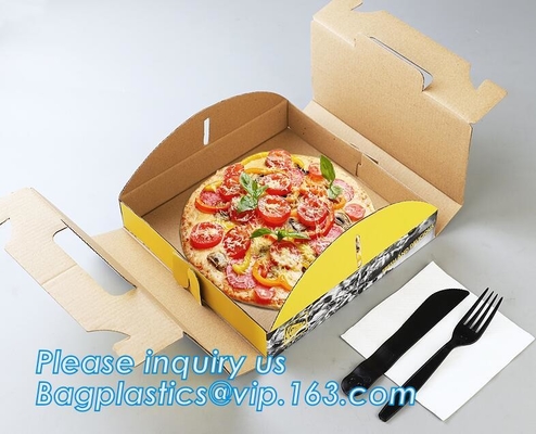 hoog - het document van de kwaliteitspizza past de vakje golfembleemvakje luxe giftvakje, goedkoop gepersonaliseerd embleem golfkarton piz aan