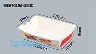 Het vakje van de de ranghamburger van het douane100% voedsel met embleem, het document van het de goede kwaliteitskarton van de Voedselrang vakje, Beschikbare plastic pakketkleur