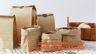 Het douaneontwerp drukte de verpakkings van brooddocument van Kraftpapier zak, was vetvrije vierkante bodem die de Franse pa van de brood witte ambacht inpakken