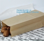 Het douaneontwerp drukte de verpakkings van brooddocument van Kraftpapier zak, was vetvrije vierkante bodem die de Franse pa van de brood witte ambacht inpakken