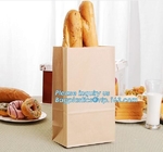 Het document van de douanebakkerij zak/Voedselrang verpakkings van broodzakken, witte of bruine ambachtdocument zak, vetvrije kebabsandwich bre