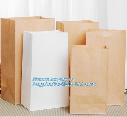 Goedkope aangepaste leuke het document van kraftpapier van de broodkoffie het document van de zakambacht zakken voor gift, de zak van het Kerstmisbrood van de Voedselrang, hete verkooppap