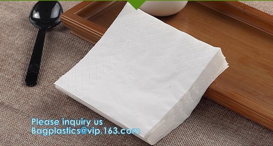 De Drank Zwart Document van de 1/4 VouwKoffiebar Servet, Drukdocument servet/decoratieve document dinerservetten, BAGPLASTICS, PAC