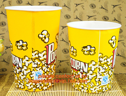 POPCORNdocument HET VAKJE, POPCORNkop, KIPPENvakje, DOUANE HET BRANDMERKEN, 24OZ, 32OZ, 46OZ, NEEMT PAKKET, KRAFTPAPIER-DOCUMENT KOP, DEKSEL, PAC
