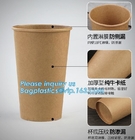 Het douaneembleem drukte beschikbare dubbele de koffiedocument van het muur hete bamboe kop met deksel, Biologisch afbreekbaar haal dubbele muur weg coff