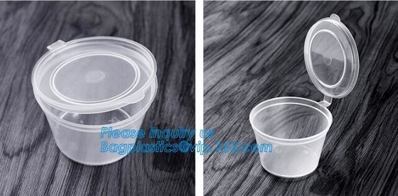 kop van de de glazen kleine duidelijke beschikbare plastic saus van 1oz 2oz 5oz 8oz 9oz de korte, eco-Freindly beschikbare 55ml 2oz biodegradabl