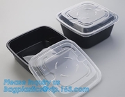 doos van de maaltijd prep bento van het 3 compartimenten de duurzame plastic voedsel, moderne de rang plastic verse doos van het stijlvoedsel/bentodoos/lunchdoos pac