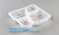 Het multifunctionele Plastic Stijve Beschikbare Voedsel voor huisdierendienblad, ontruimt en Stevige HUISDIERENcontainer, beschikbaar zwart pp-voedsel plastic inh.