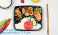 Dienbladen van de Sushitray set full printed sushi van de voedselrang passen de Plastic met Deksels Beschikbaar, beschikbaar verpakkings plastic voedsel aan