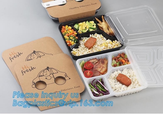 650ml het hete verkopende beschikbare plastic de snackvoedsel van pp boxfood sorteert het beschikbare plastic dienblad van de de dooscontainer van voedselsushi packag