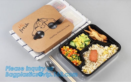 650ml het hete verkopende beschikbare plastic de snackvoedsel van pp boxfood sorteert het beschikbare plastic dienblad van de de dooscontainer van voedselsushi packag