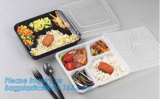 650ml het hete verkopende beschikbare plastic de snackvoedsel van pp boxfood sorteert het beschikbare plastic dienblad van de de dooscontainer van voedselsushi packag
