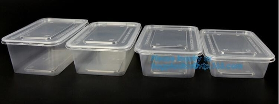 De luchtdichte Plastic van het de Versheidsbehoud van het Opslagvoedsel doos van de de Container Beschikbare plastic opslag, bpa vrije stapelbaar neemt aw