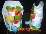 speciale gevormde verse vruchtensap plastic zak/baby het drinken verpakkingszakken, gedrukt plastic tribune omhoog vers bevroren fruit