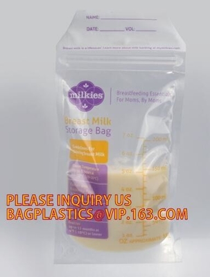 De aangepaste beschikbare plastic ijskast van de babymoedermelk koelde de zak van de opslagverpakking, de zak mil van de moedermelkopslag