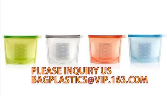 1500ML van de de Opslagzak van het silicone Verse Verzegelende Lekvrije Voedsel Multifunctionele Verse het Silicone Vloeibare Zak, Opnieuw te gebruiken Vacuümvoedselzak
