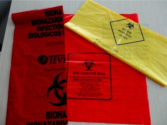 Autoclaafzakken, Zakken, Biohazard-Afvalzakken, Biohazard-Huisvuil, de Zak van de Afvalverwijdering