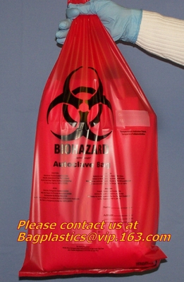 Klinische levering, biohazard, Specimenzakken, autoclavable zakken, zakken, Cytotoxic Afvalzakken