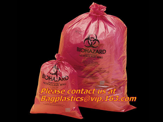 Klinische levering, biohazard, Specimenzakken, autoclavable zakken, zakken, Cytotoxic Afvalzakken