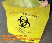 de plastic zak van het biohazard medische afval, Biohazard-Zakken, Medische Afvalzakken, Klinisch Afval doet LDPE medisch plastiek in zakken